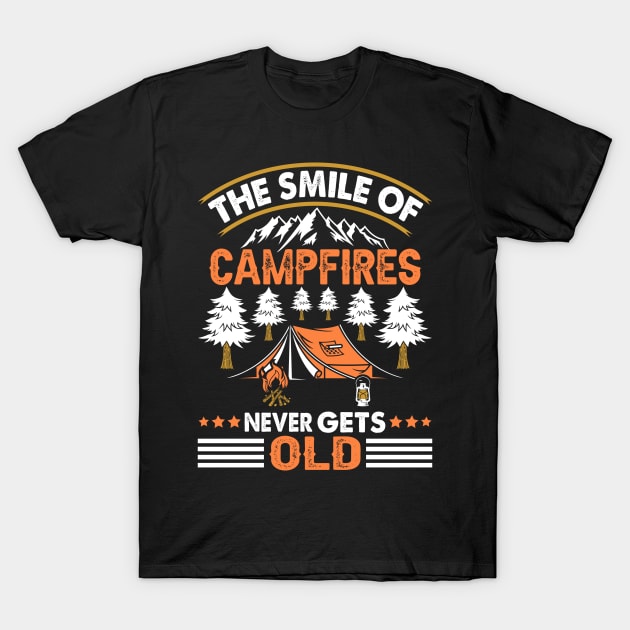 The Smile of Campfires T-Shirt by busines_night